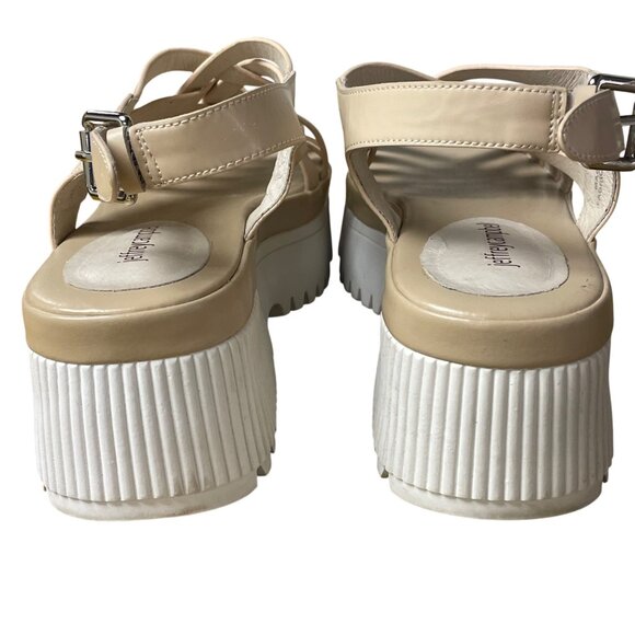 Jeffrey Campbell Egret Platform Strappy Chunky Platform Sandals Sz 8.5 - Picture 4 of 7